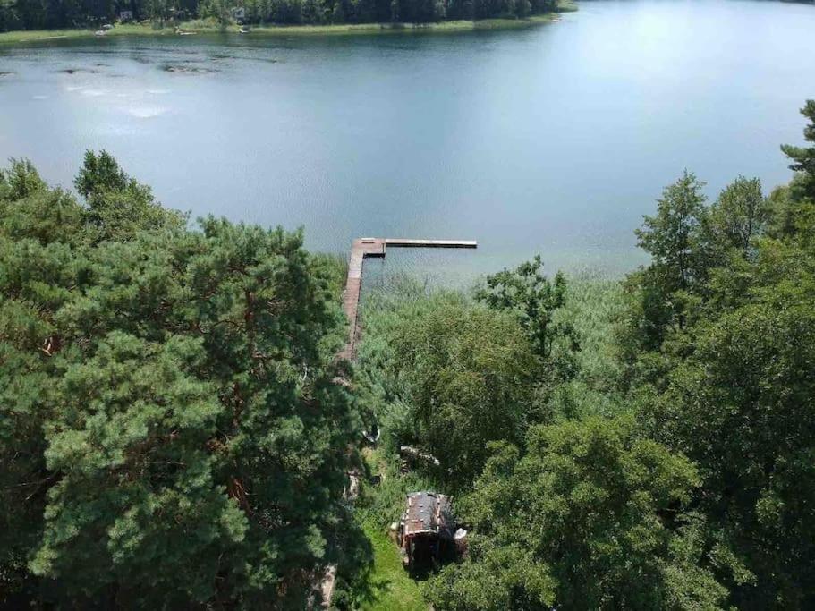 Haus Wilma Gruene Idylle Im Wald Direkt Am See Wendisch Rietz Buitenkant foto