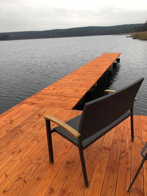 Haus Wilma Gruene Idylle Im Wald Direkt Am See Wendisch Rietz Buitenkant foto